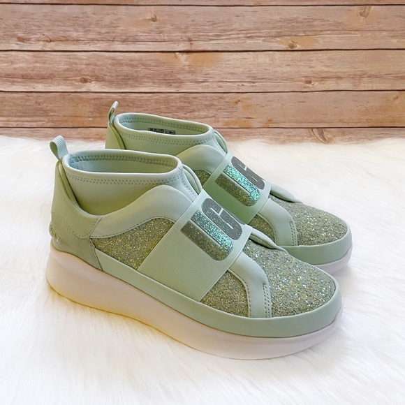 UGG Shoes - UGG Neutra Chunky Glitter Mint Glitter Sneakers